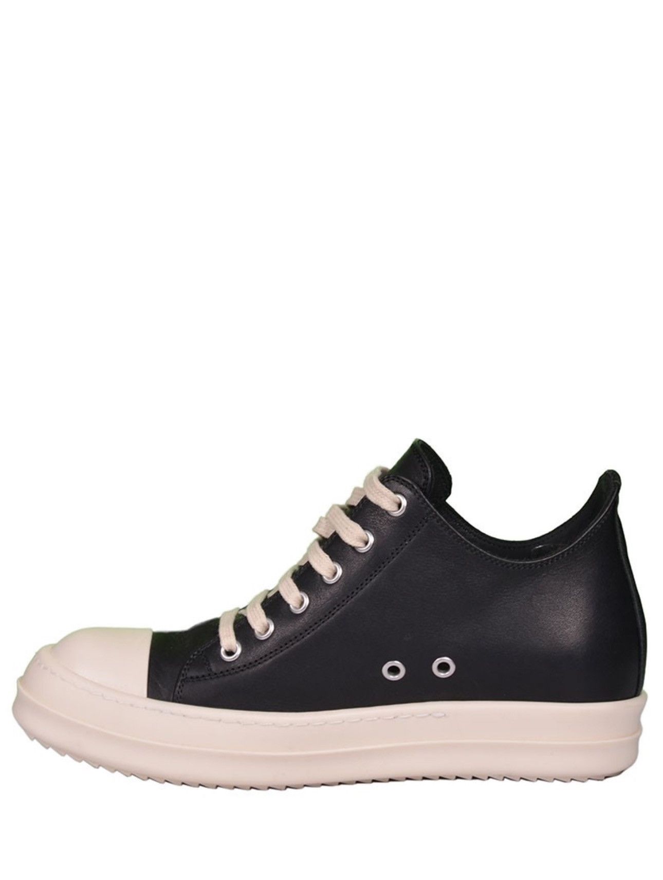 Rick Owens Last Rick Owens Leather Ramones Low Round Toe Sneakers Size US 10 / IT 40 - 4 Thumbnail