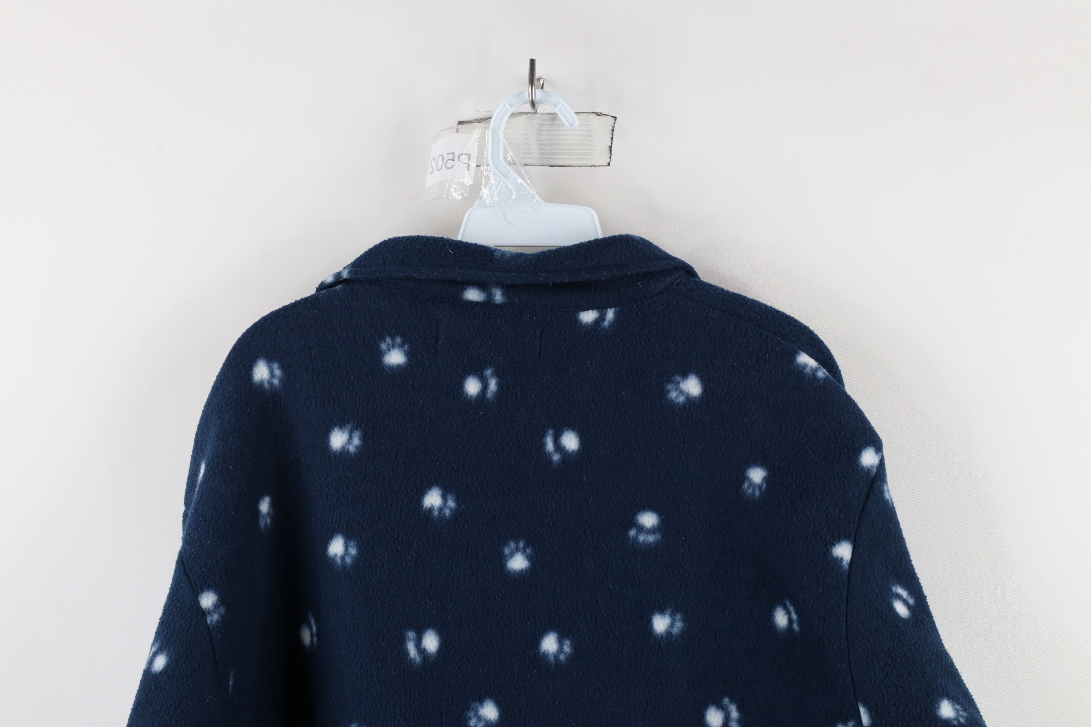 Vintage Vintage 90s Christmas All Over Print Fleece Button Jacket Size M / US 6-8 / IT 42-44 - 13 Thumbnail