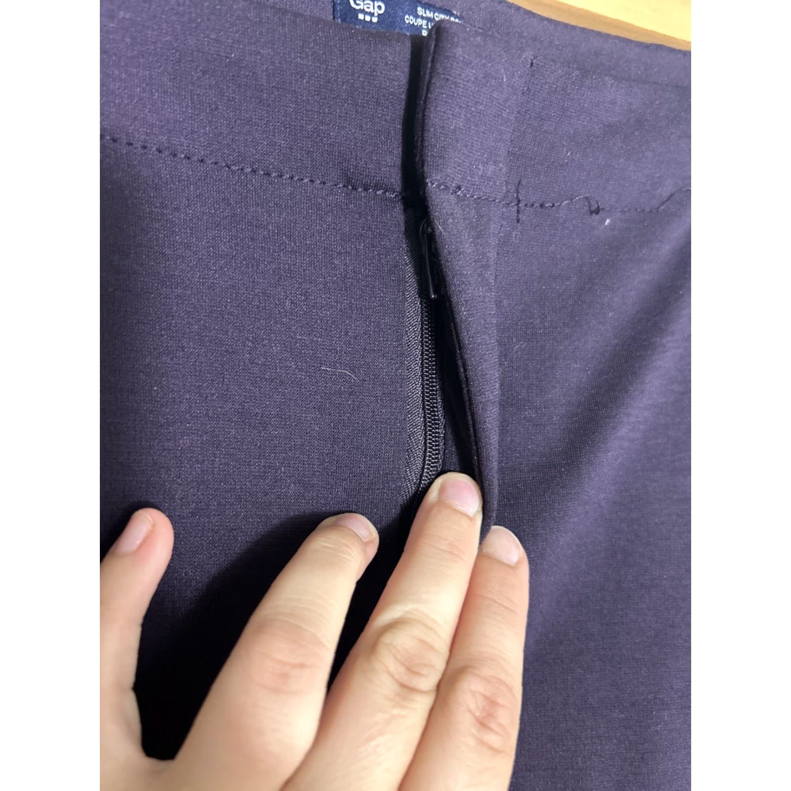 Gap Gap Pants Womens 14 Regular Burgundy Ponte Polyester Slim City Dress Pants Mens? Size 36" / US 14 / IT 50 - 6 Thumbnail