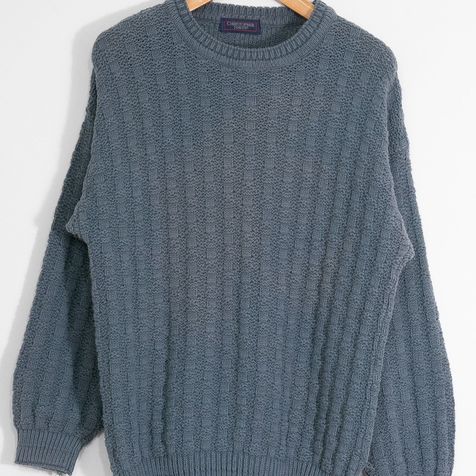 Vintage Vintage Christopher Hayes Cotton Knit Sweater Medium Faded Size US M / EU 48-50 / 2 - 2 Thumbnail