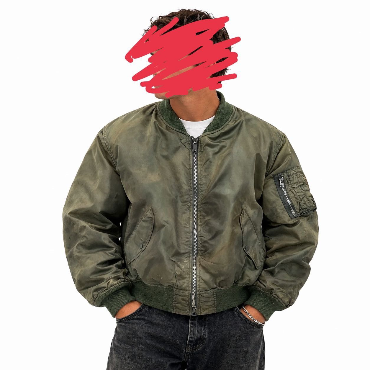 Buzz Rickson's Vintage Ma1 Flight Jacket Military Bomber Jacket Size US L / EU 52-54 / 3 - 15 Thumbnail