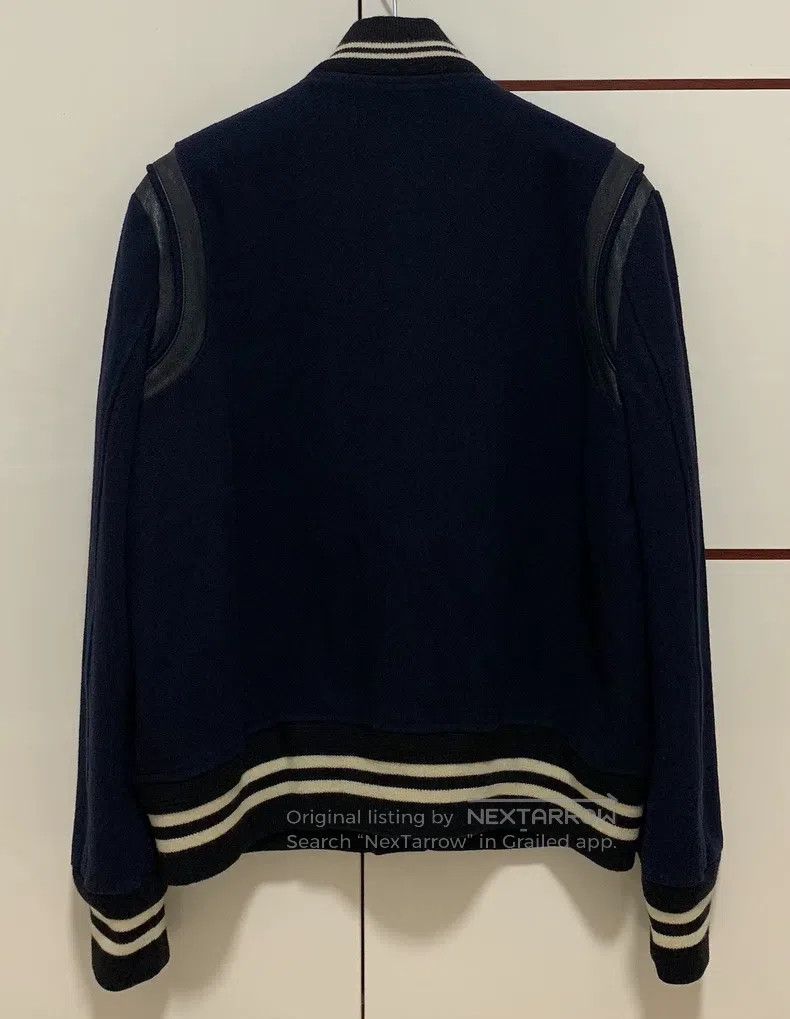 Saint Laurent Paris Saint Laurent Paris Original Deep Blue Wool Patchwork Base Size US L / EU 52-54 / 3 - 2 Thumbnail