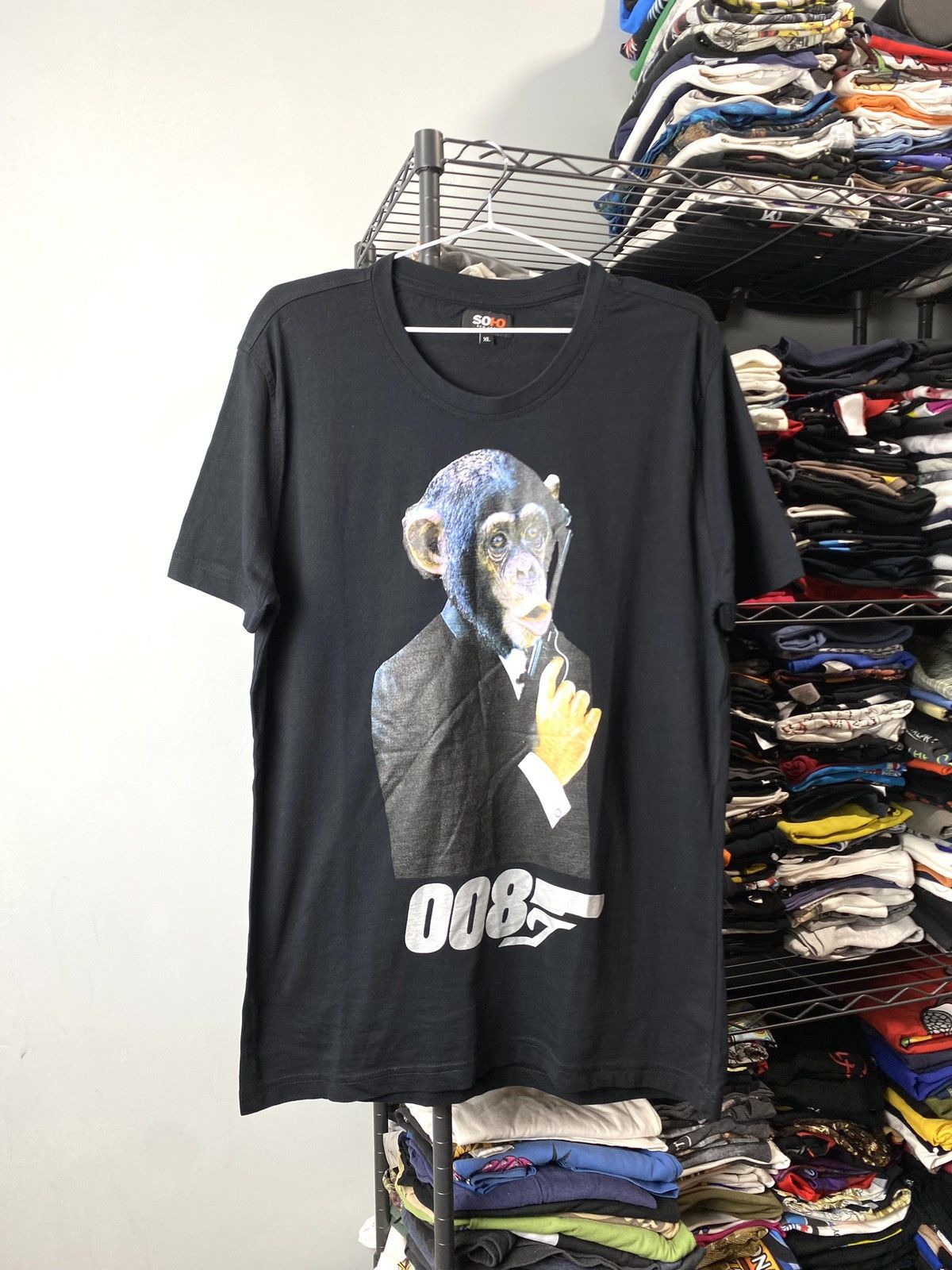 Band Tees Monkey Agent 008 James Bond Agent 007 Movie T Shirt Size US XL / EU 56 / 4 - 1 Thumbnail