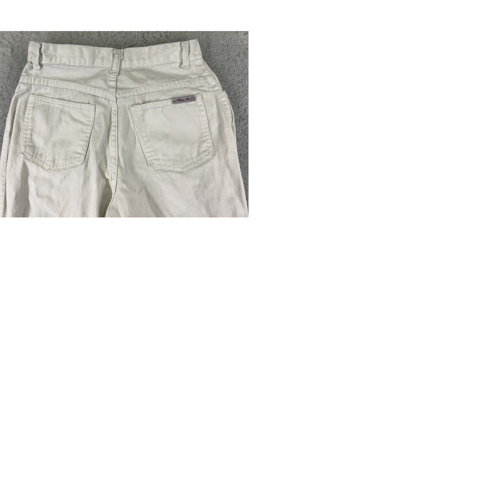 Vintage VINTAGE A Time For Us Jeans Womens 7 White Denim 24x26 Distressed 5-Pocket USA Cotton Regular High Rise Mens Womens Boys Girls Size 28" / US 6 / IT 42 - 10 Thumbnail