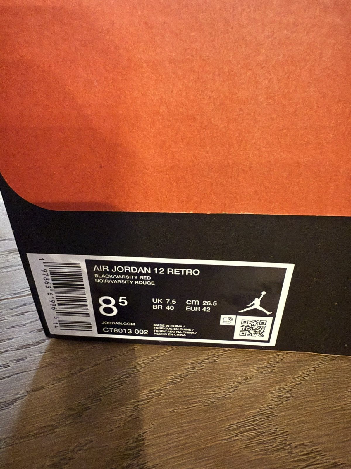 Jordan Brand Nike Air Jordan Size 8.5 Retro 12 FLU GAME Bred 2025 Size US 8.5 / EU 41-42 - 8 Thumbnail
