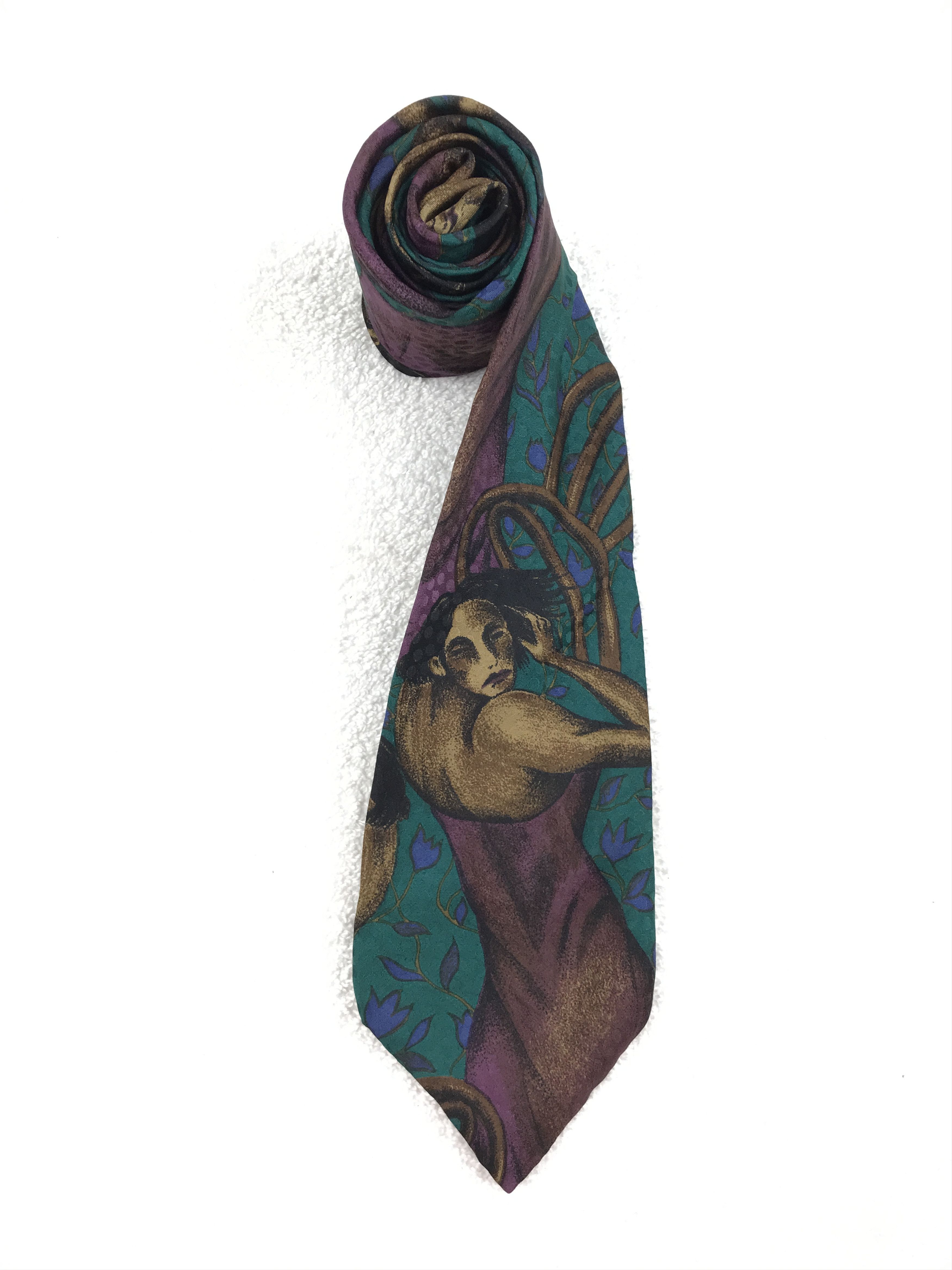 Vintage Vintage Rivety Of Boston Silk Necktie Size ONE SIZE - 2 Thumbnail