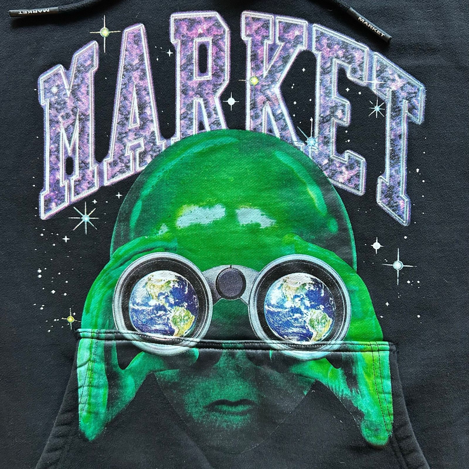 Market Market Alien Sightseeing Glow In The Dark Hoodie Black XXL Size US XXL / EU 58 / 5 - 1 Thumbnail