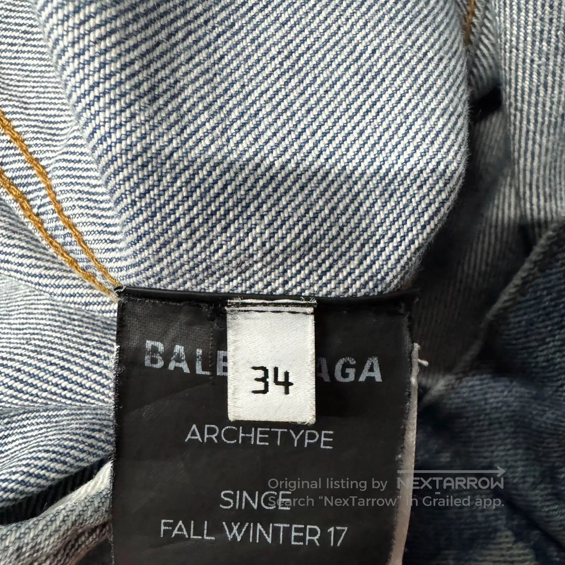Balenciaga Balenciaga Denim Logo Jacket. Size US XS / EU 42 / 0 - 4 Thumbnail