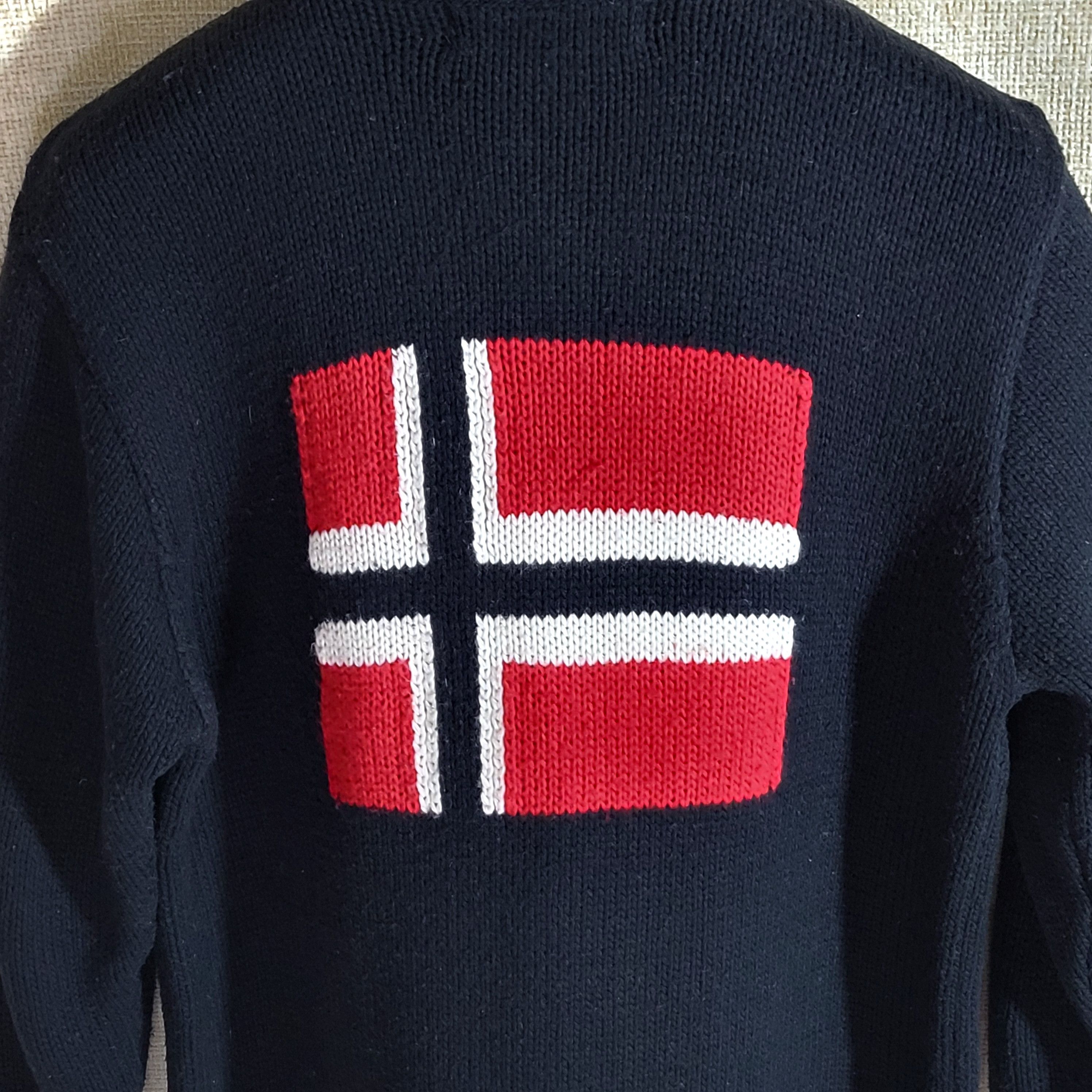 Napapijri Napapijri Vintage Mens Wool Sweater Size US L / EU 52-54 / 3 - 2 Thumbnail