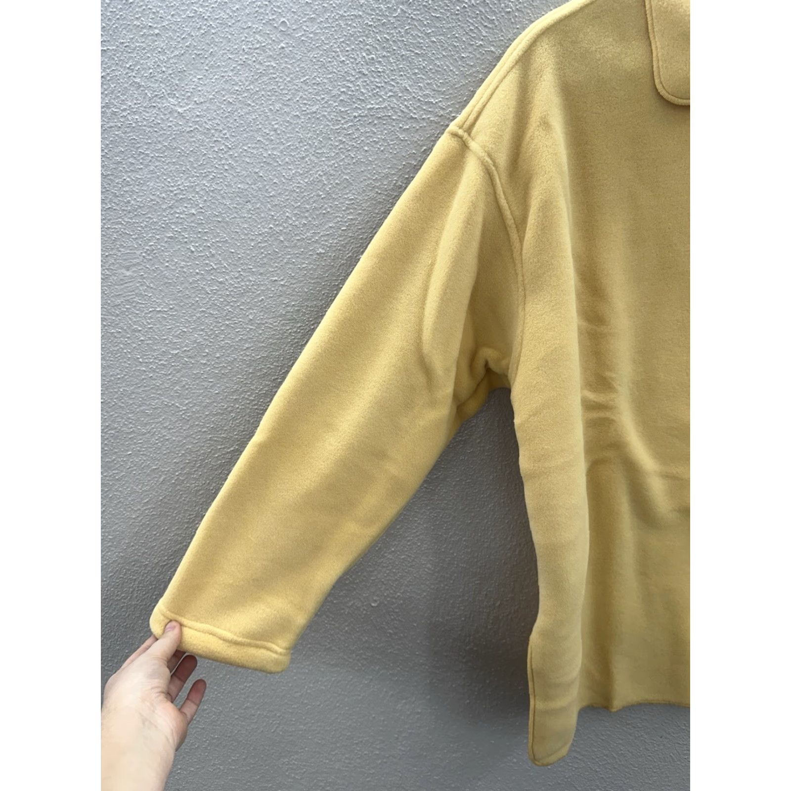 Orvis VINTAGE Orvis Womens Sweater Size Large Yellow Fleece Button Up USA Made New Size L / US 10 / IT 46 - 2 Thumbnail