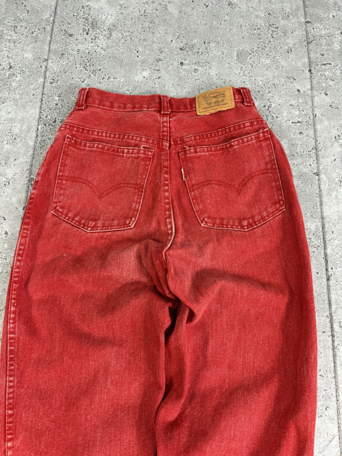 Japanese Brand × Levi's × Vintage 90’s Vintage Faded Red Y2K Baggy Levis Punk Denim Pants Size US 30 / EU 46 - 7 Thumbnail