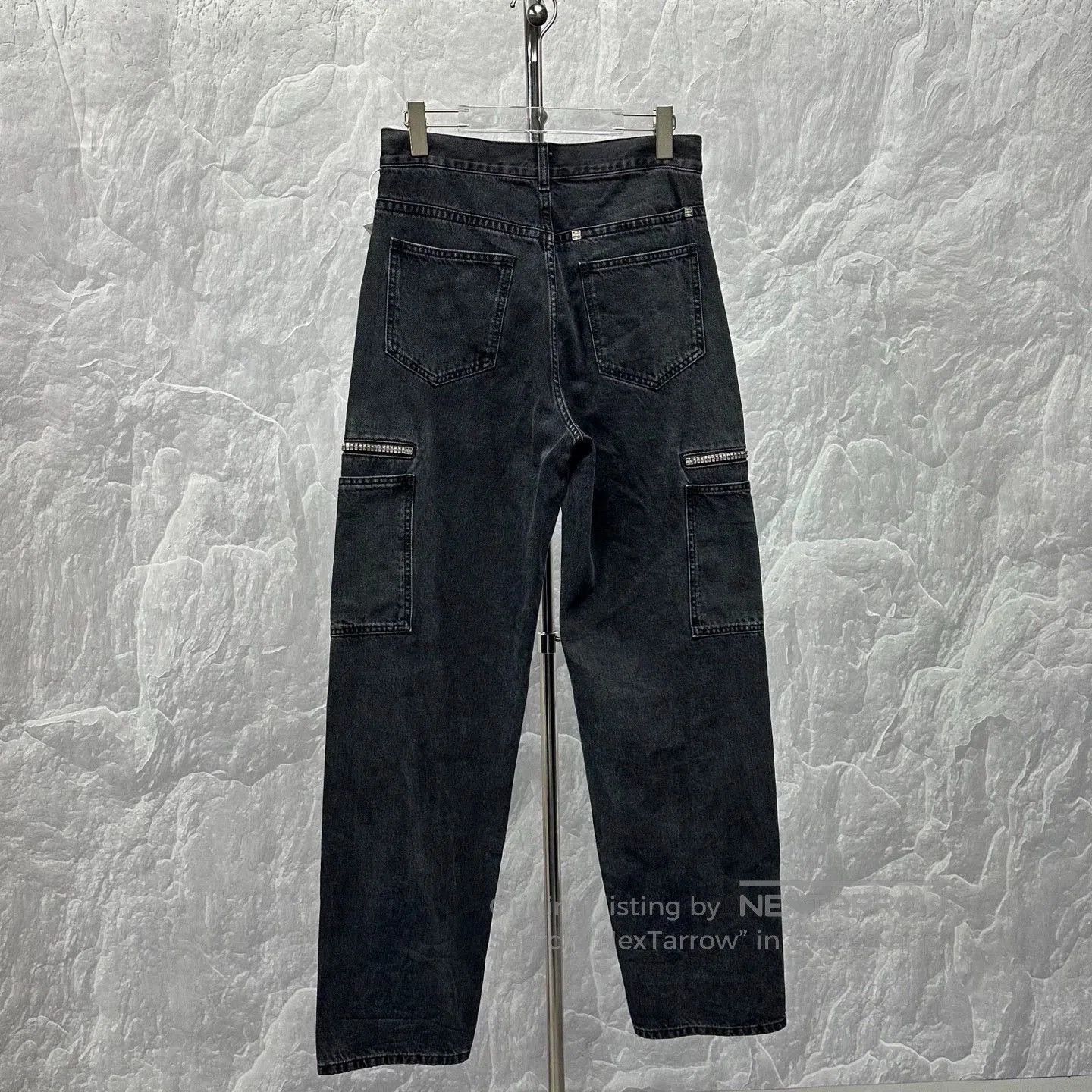 Givenchy new givenchy logo zip denim pants size 29. Size US 29 - 2 Thumbnail