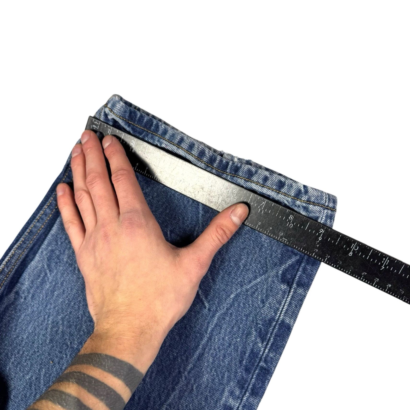 Levi's VINTAGE Levi's 501 Jeans Mens 42x30 Button Fly Straight Grunge Distressed Denim blue 5-Pocket Mens Regular Jeans Size US 42 / EU 58 - 6 Thumbnail