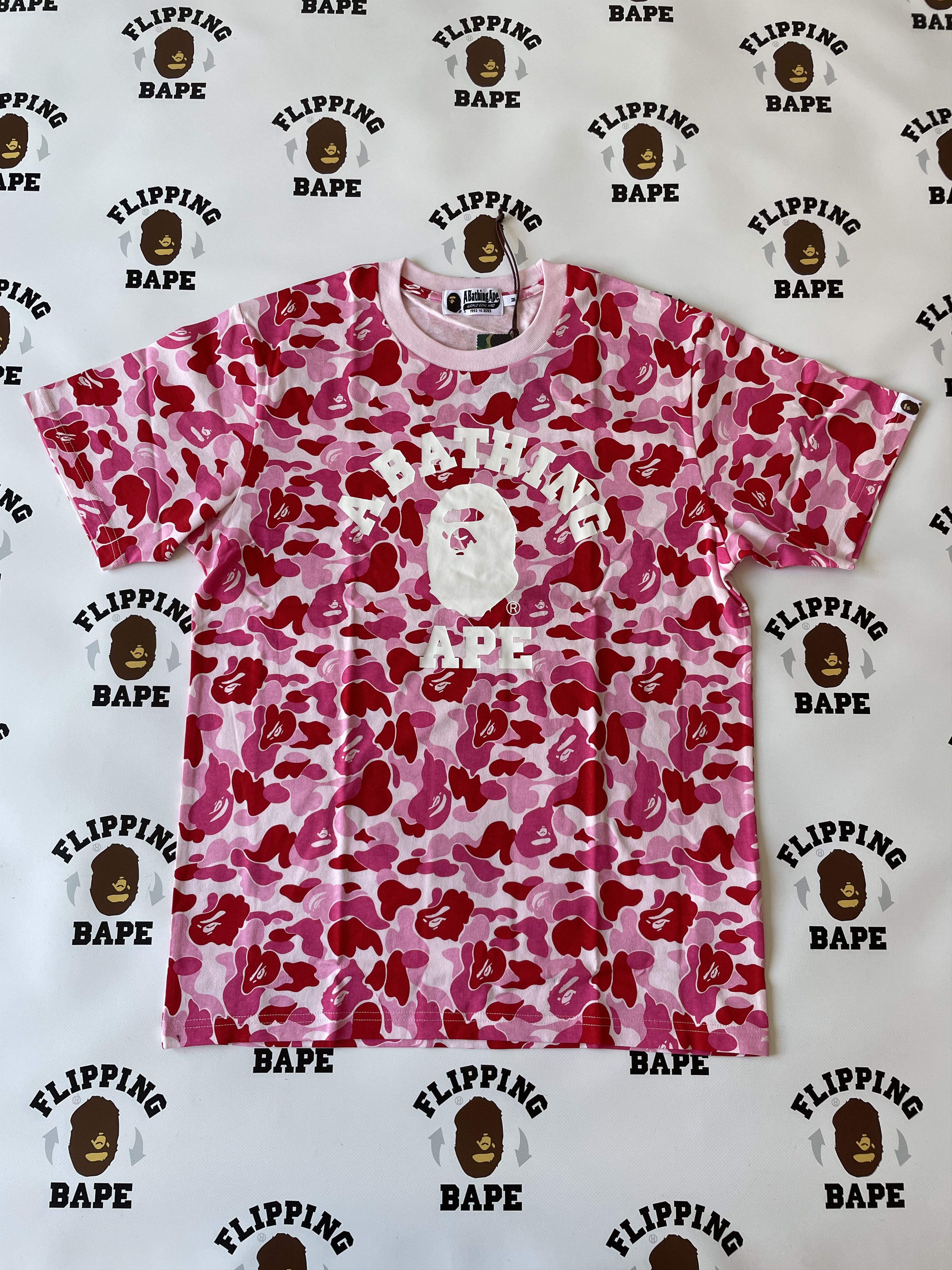Bape ABC CAMO COLLEGE TEE Size US XL / EU 56 / 4 - 1 Thumbnail
