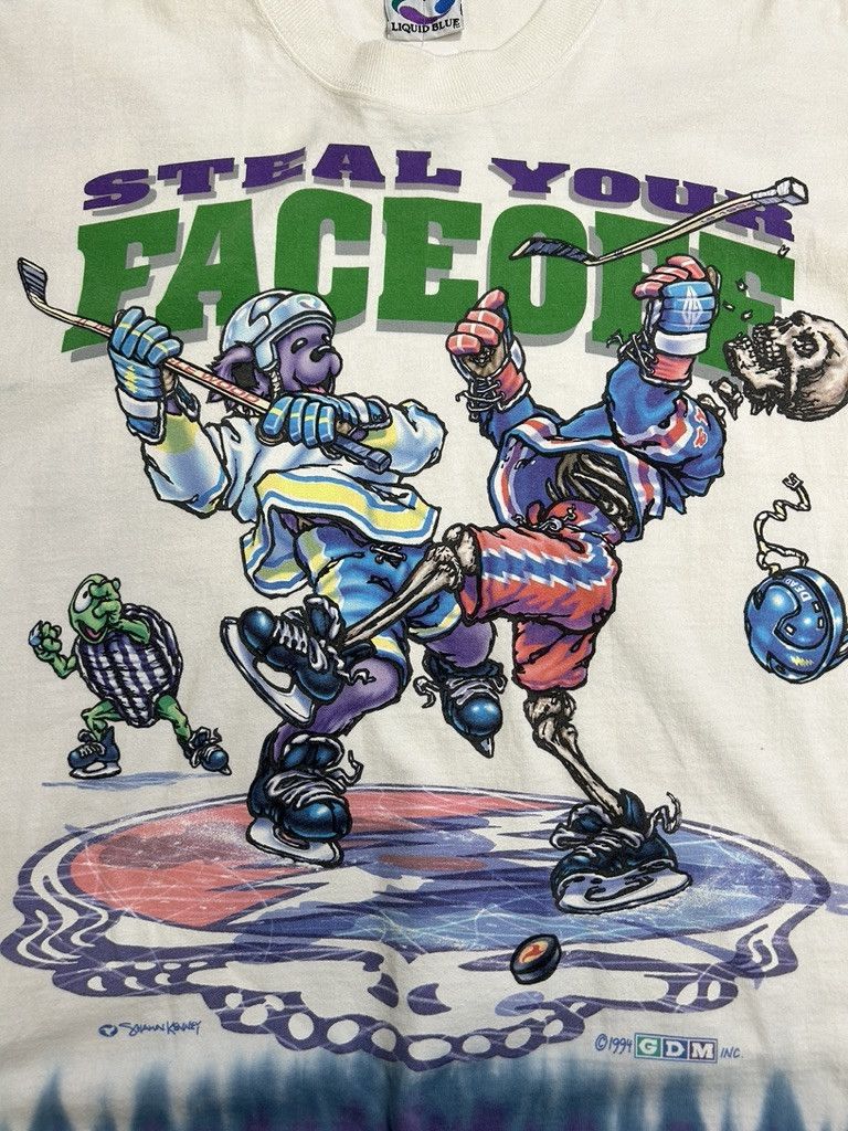 Vintage Vintage 1994 Grateful Dead Steal Your Face Off Hockey L Size US L / EU 52-54 / 3 - 6 Thumbnail