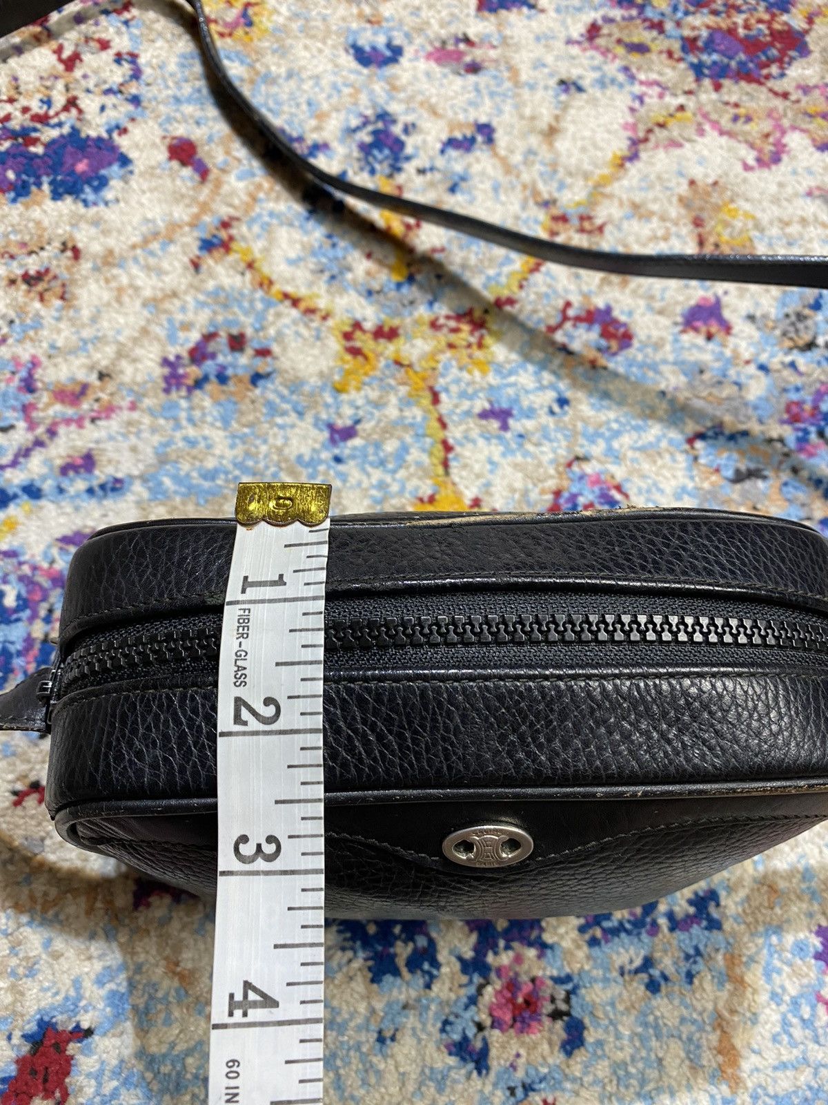 Celine × Vintage Vintage Celine Black Mini Crossbody Box Zipper Bag Size ONE SIZE - 17 Thumbnail