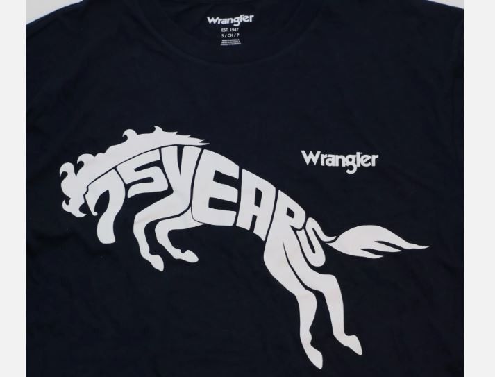 Wrangler Wrangler 75 Years Cotton Regular T-Shirt Men's Size S New Size US S / EU 44-46 / 1 - 3 Thumbnail