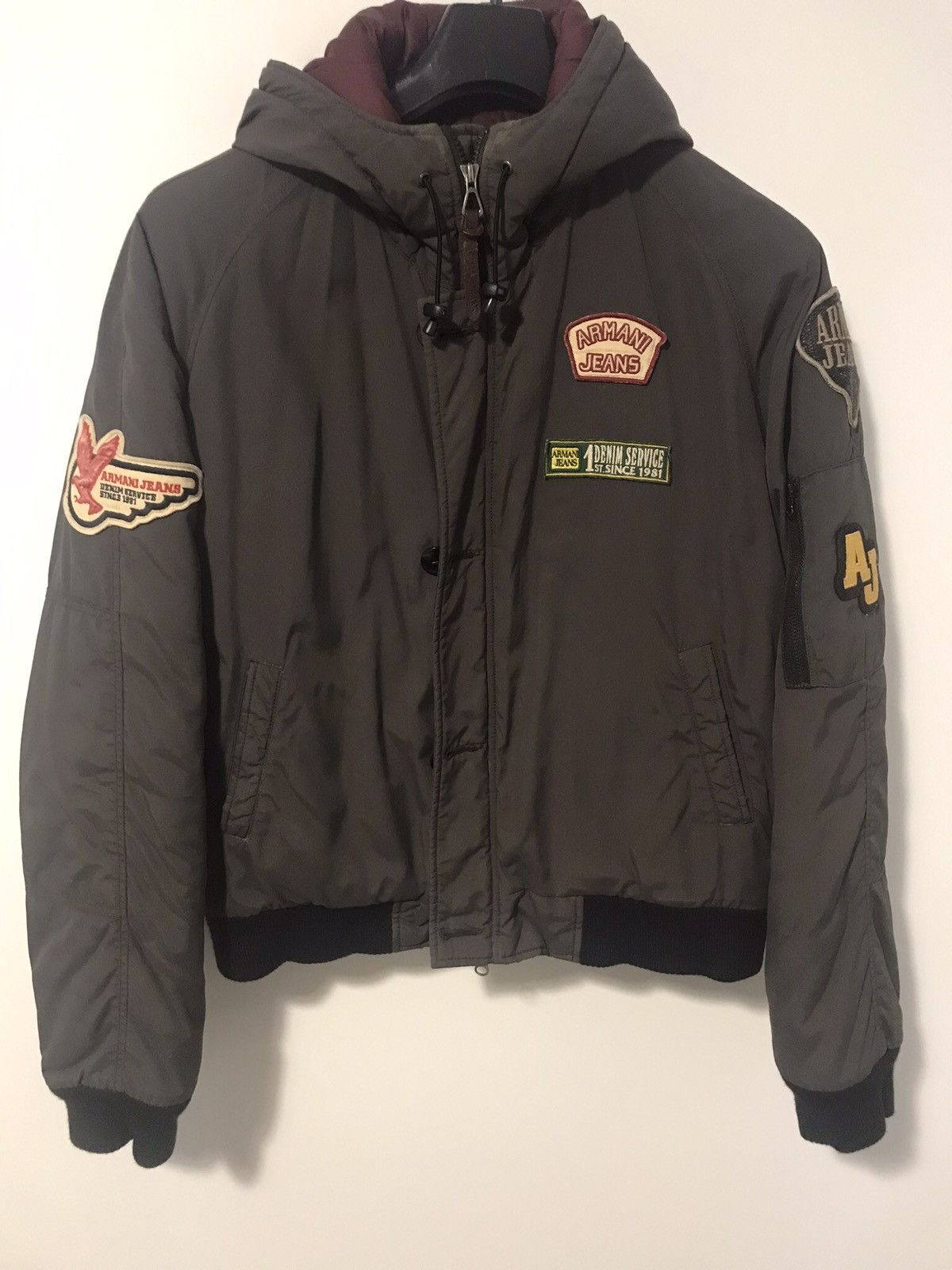 Armani Armani brown hooded jacket Size US XL / EU 56 / 4 - 1 Thumbnail