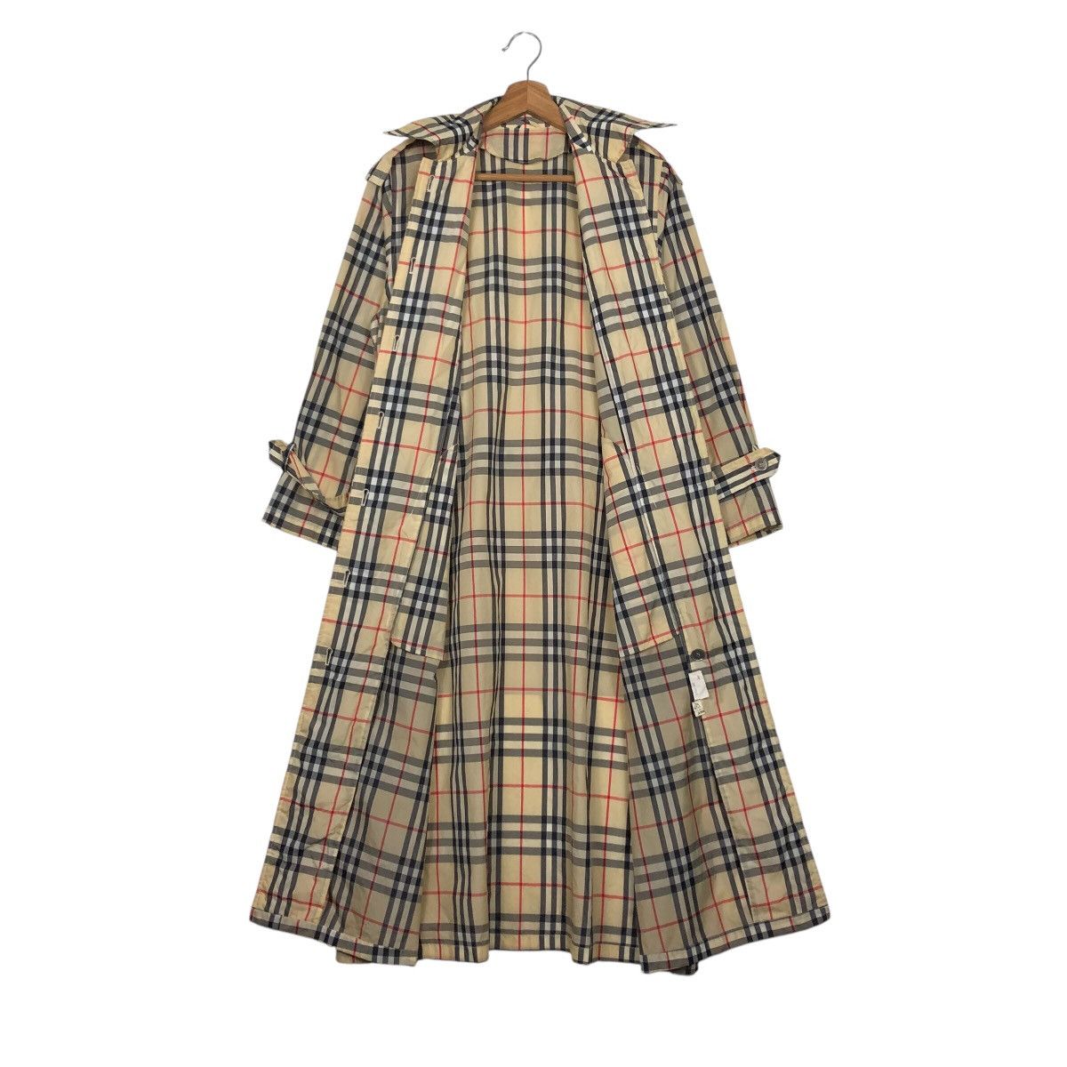 Japanese Brand 📌Vintage Long Jacket Tartan Design Nova Check Double Breast Size US M / EU 48-50 / 2 - 15 Thumbnail