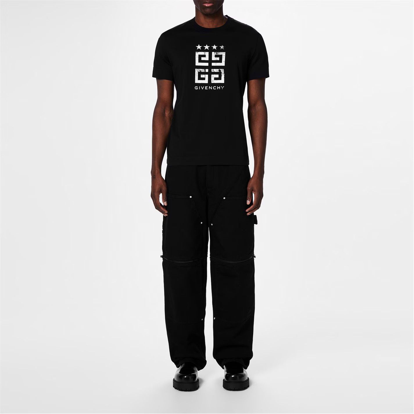 Givenchy o1g2r1mq0426 4G Emblem T-Shirt in Black Size US XXL / EU 58 / 5 - 5 Thumbnail