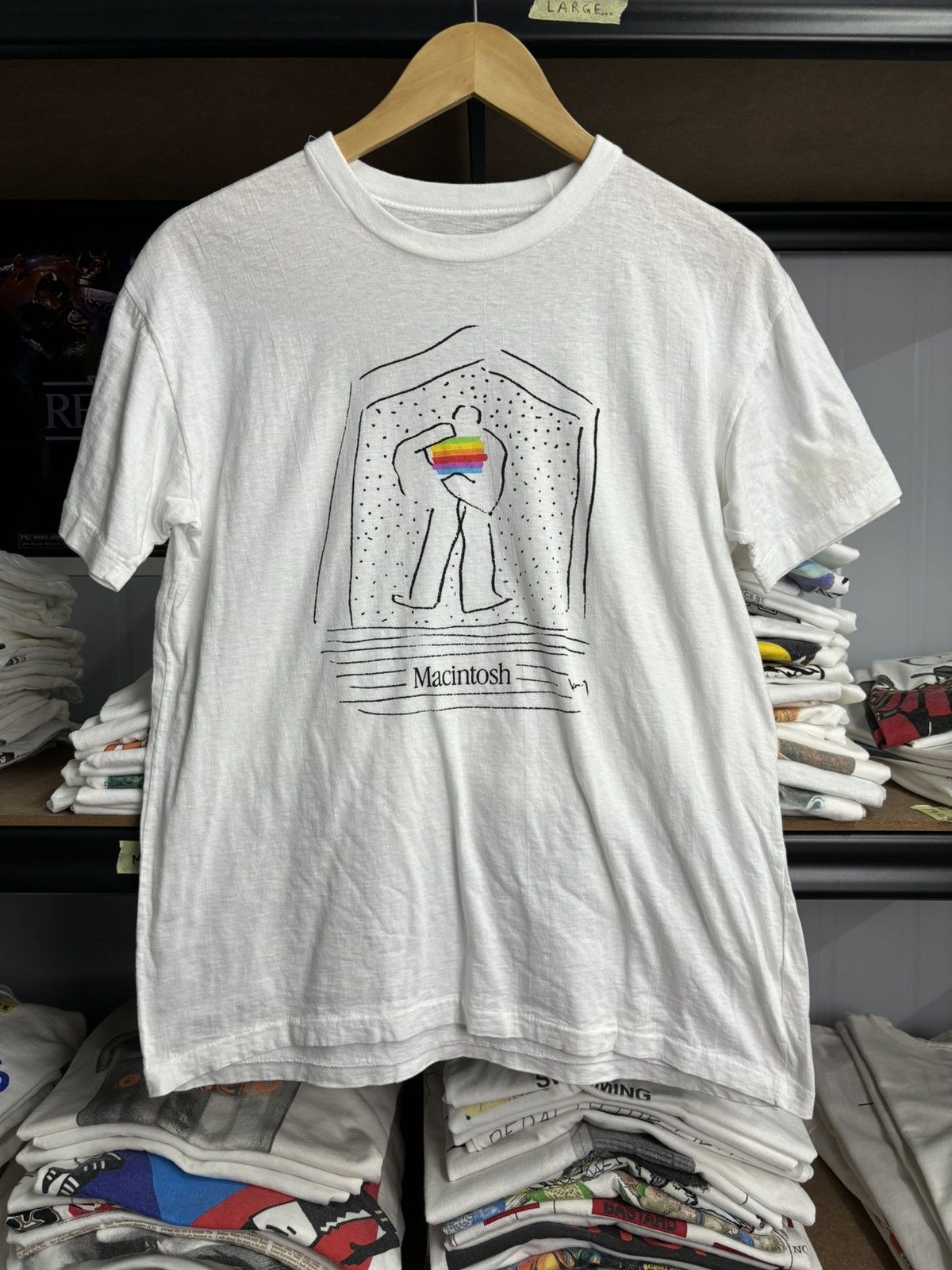 Apple × Vintage RARE! Vintage 90’s Apple Macintosh Promo Art Size US M / EU 48-50 / 2 - 2 Thumbnail