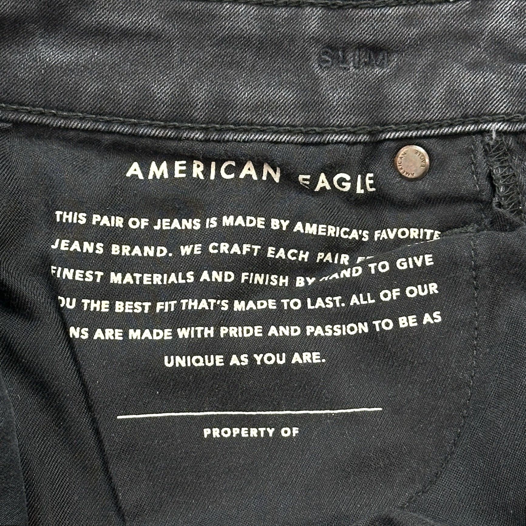 American Eagle Outfitters VINTAGE American Eagle Jeans Mens 28x32 Black Next Level Flex Slim Distressed Stretch Size US 28 / EU 44 - 7 Thumbnail