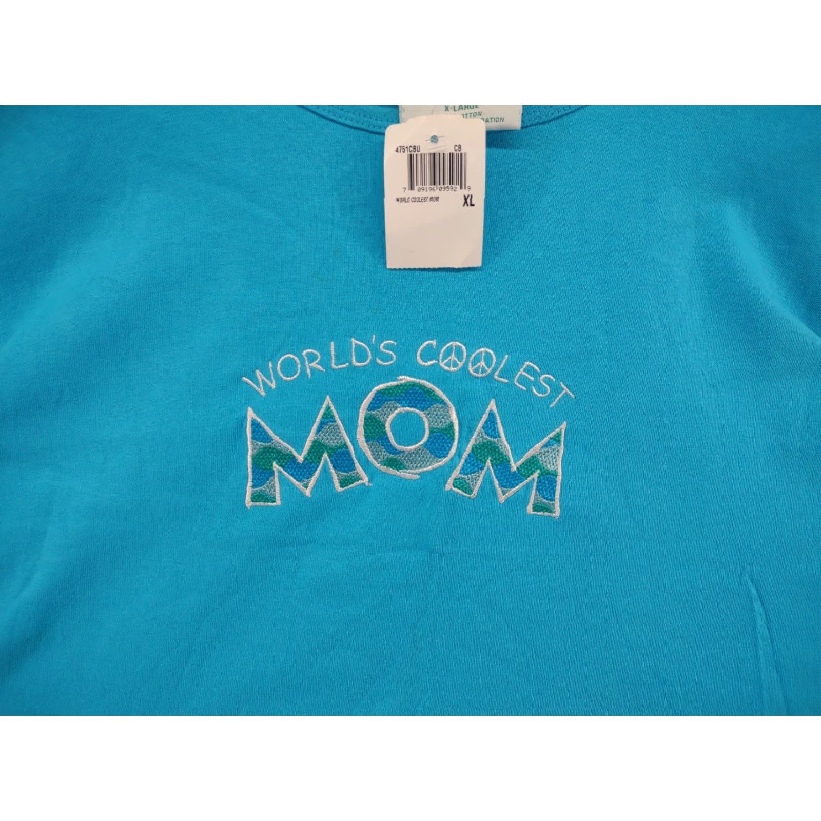 Vintage VINTAGE M&C Energy World's Greatest Mom Embroidered t-Shirt Women's XL Peace NEW Size XL / US 12-14 / IT 48-50 - 2 Thumbnail
