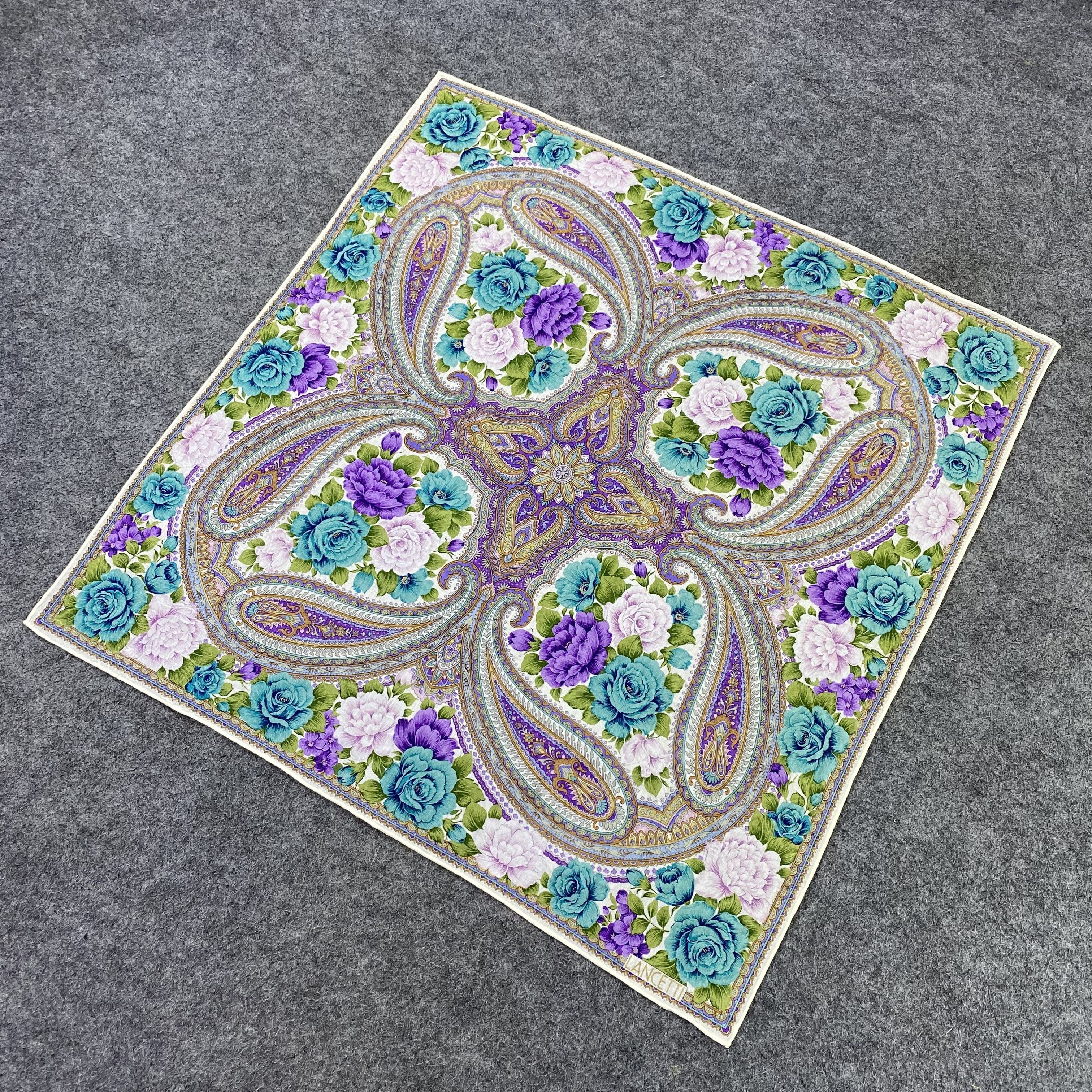 Lui di Lancetti Lancetti Handkerchief Neckerchief Bandana-B1612 Size ONE SIZE - 4 Thumbnail