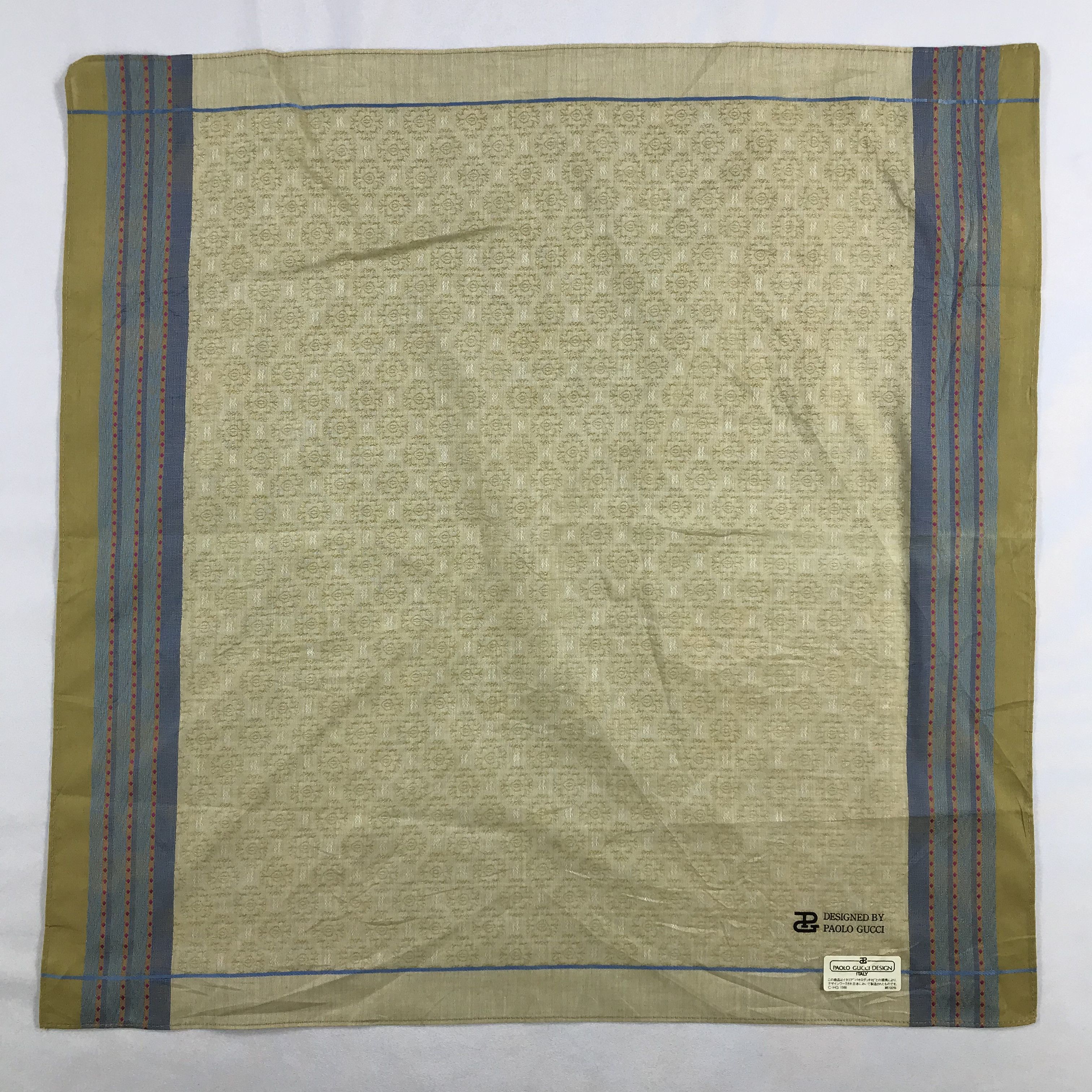Paolo Gucci × Vintage Paolo Gucci Bandana / Handkerchief / Neckerchief -S2704 Size ONE SIZE - 1 Thumbnail