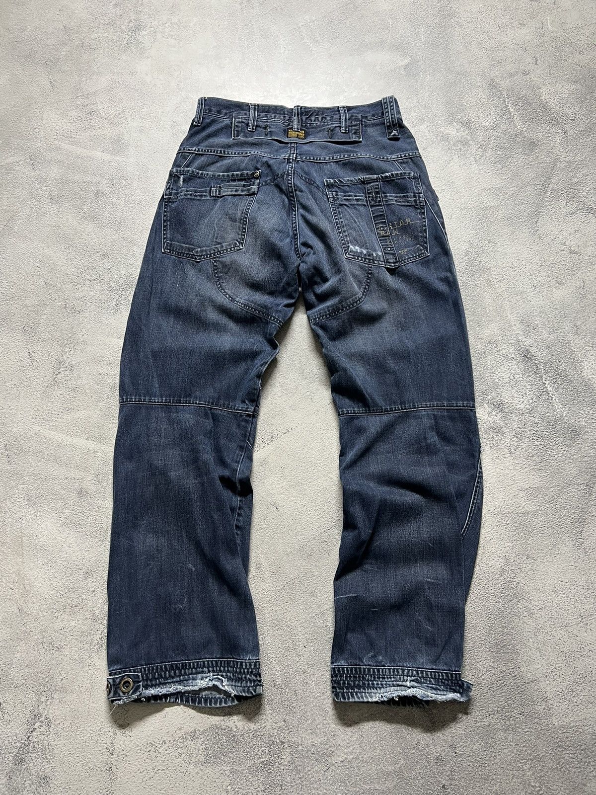 G-Star × Vintage Vintage Y2k G Star Raw 💙 Multi Pocket Denim Jeans 00’s Size US 32 / EU 48 - 10 Thumbnail