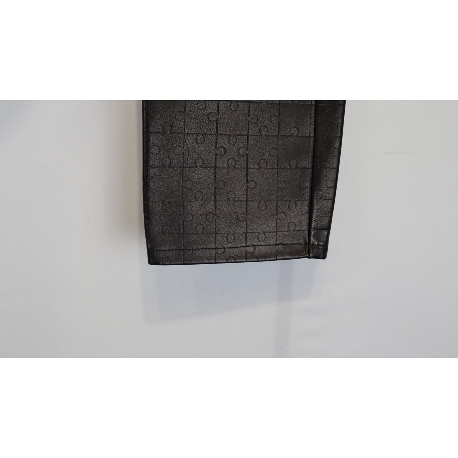 VTMNTS o1rshd1 Puzzle Leather Pants in Noir Black Size US 30 / EU 46 - 7 Thumbnail