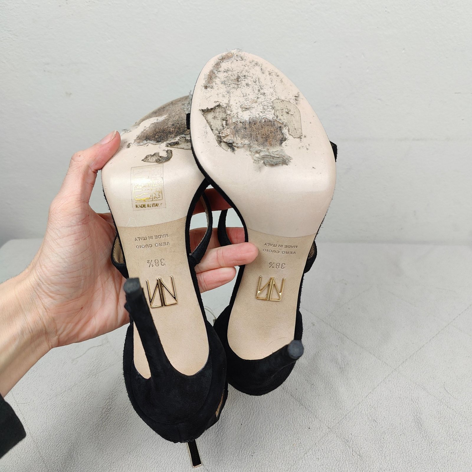Tamara Mellon Tamara Mellon Reverse Frontline Heels Womens 38.5 8.5 Black Size US 8.5 / IT 38.5 - 11 Thumbnail