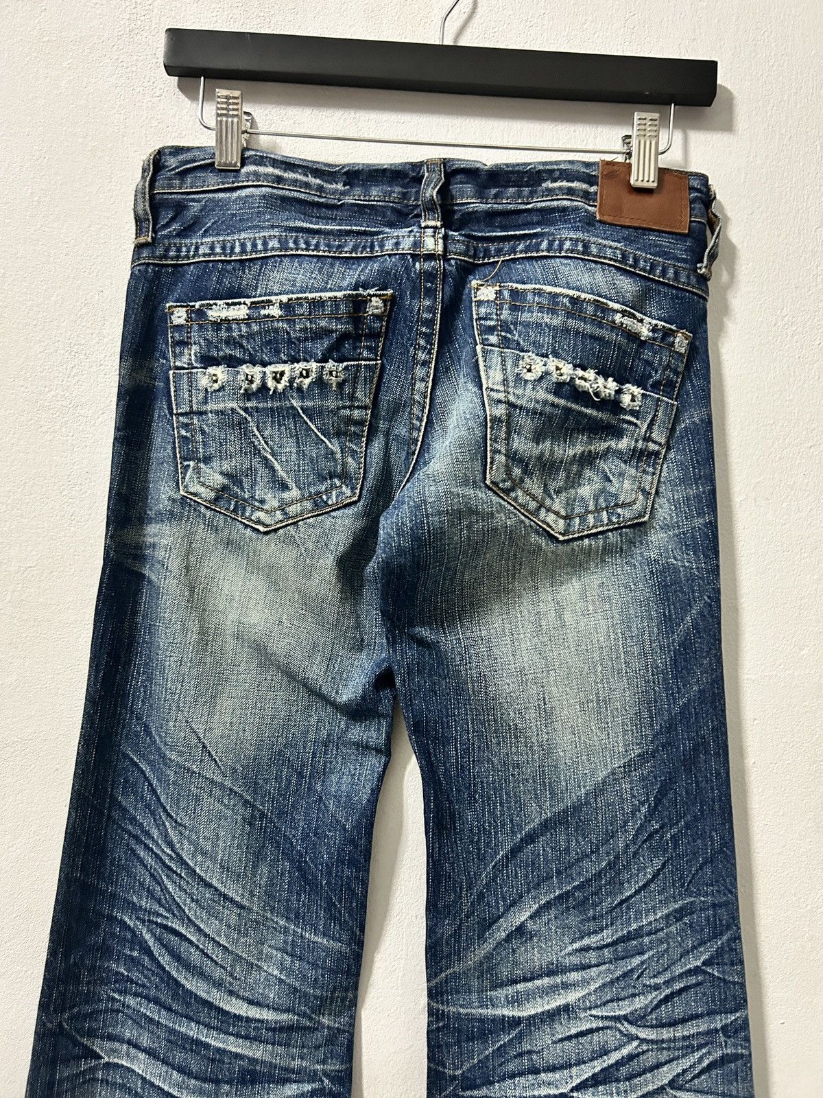 If Six Was Nine Mini brand flared washed jeans vintage punk japan lgb style Size 28" / US 6 / IT 42 - 7 Thumbnail