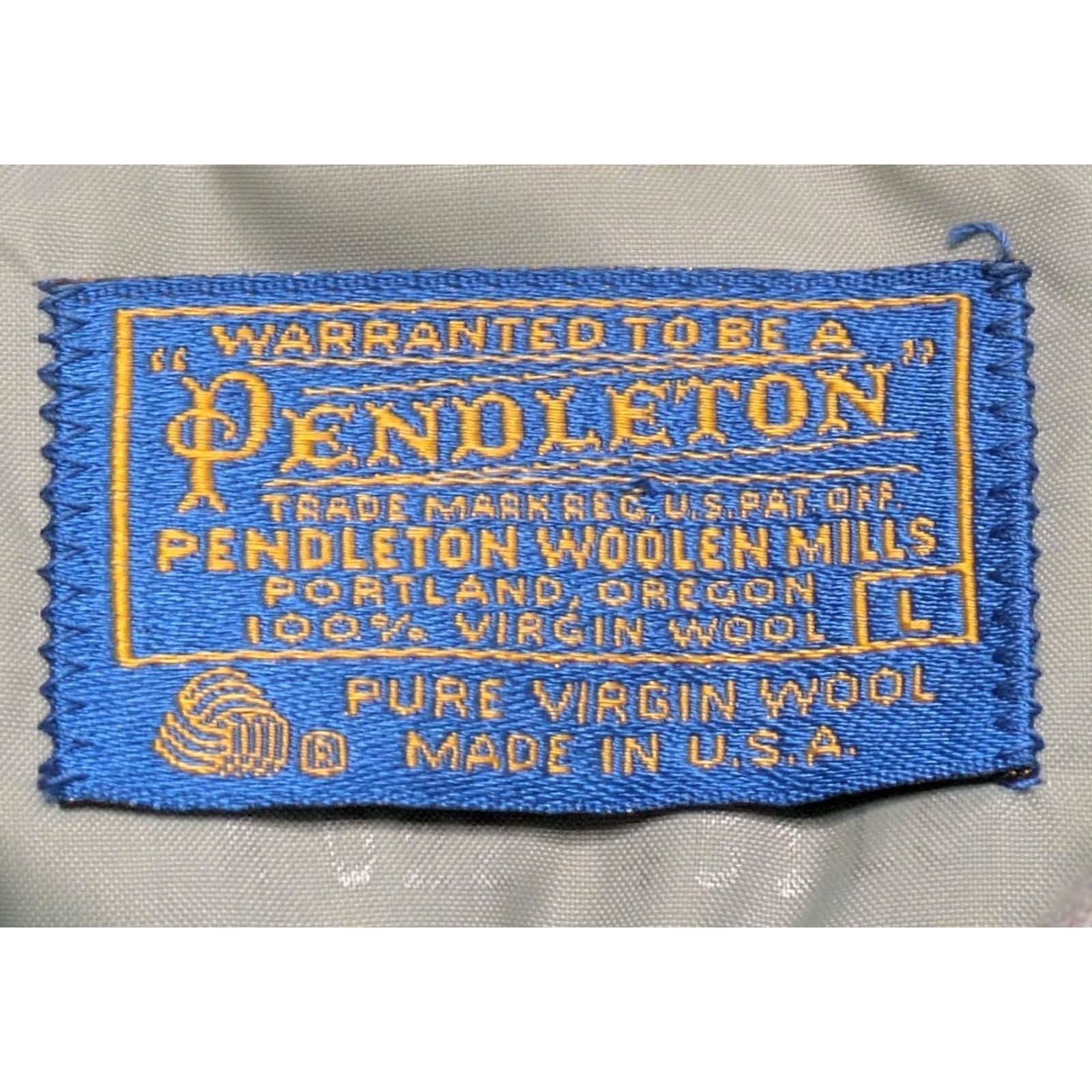 Pendleton VINTAGE Pendleton Wool Board Shirt Large L Plaid Button-Up Shirt Loop Collar Flap Pocket USA Made Mens Size US L / EU 52-54 / 3 - 4 Thumbnail