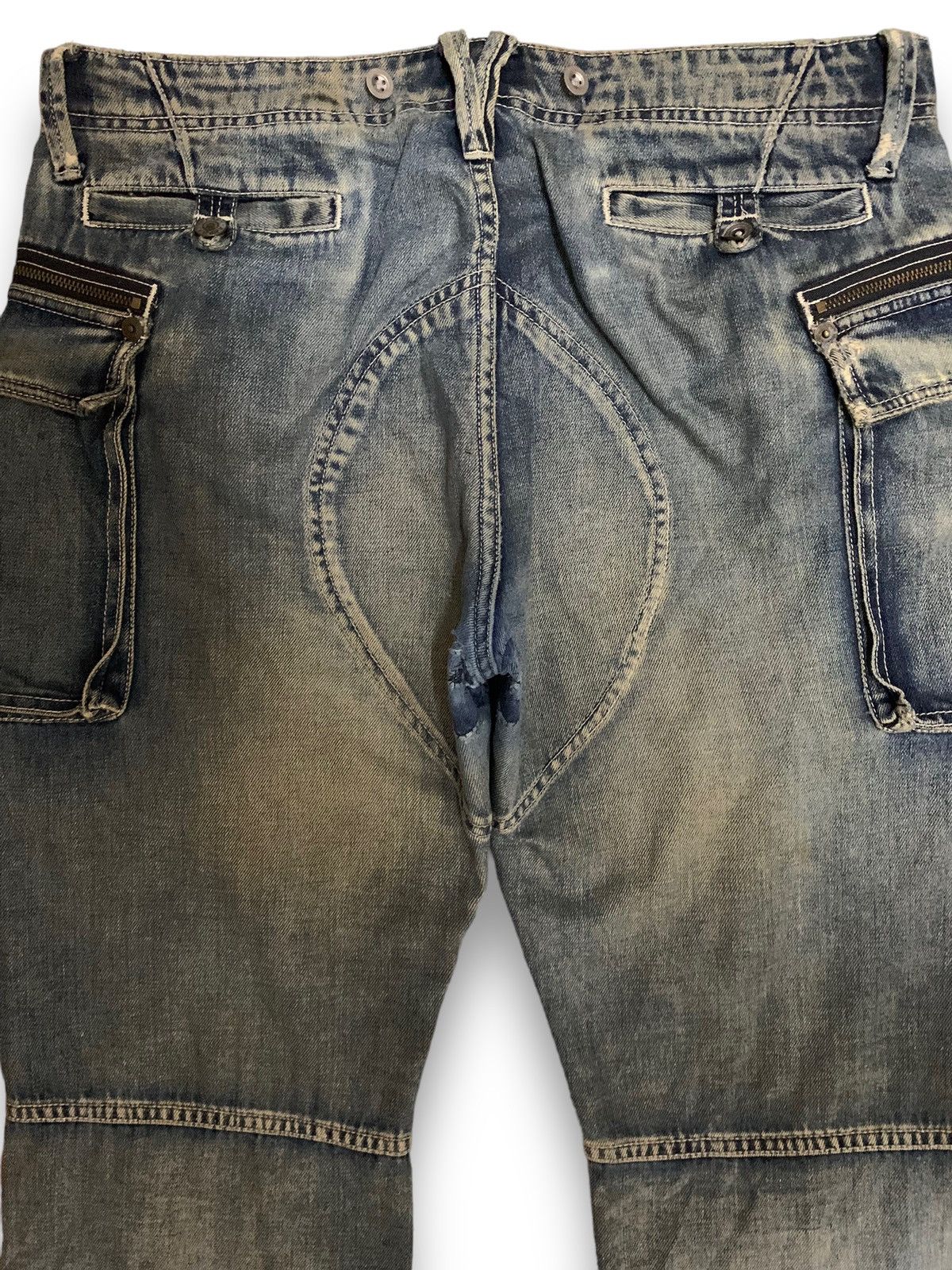 Japanese Brand Vintage Japanese Brand Mud Wash Baggy Fatigue Bush Jeans Size US 34 / EU 50 - 17 Thumbnail