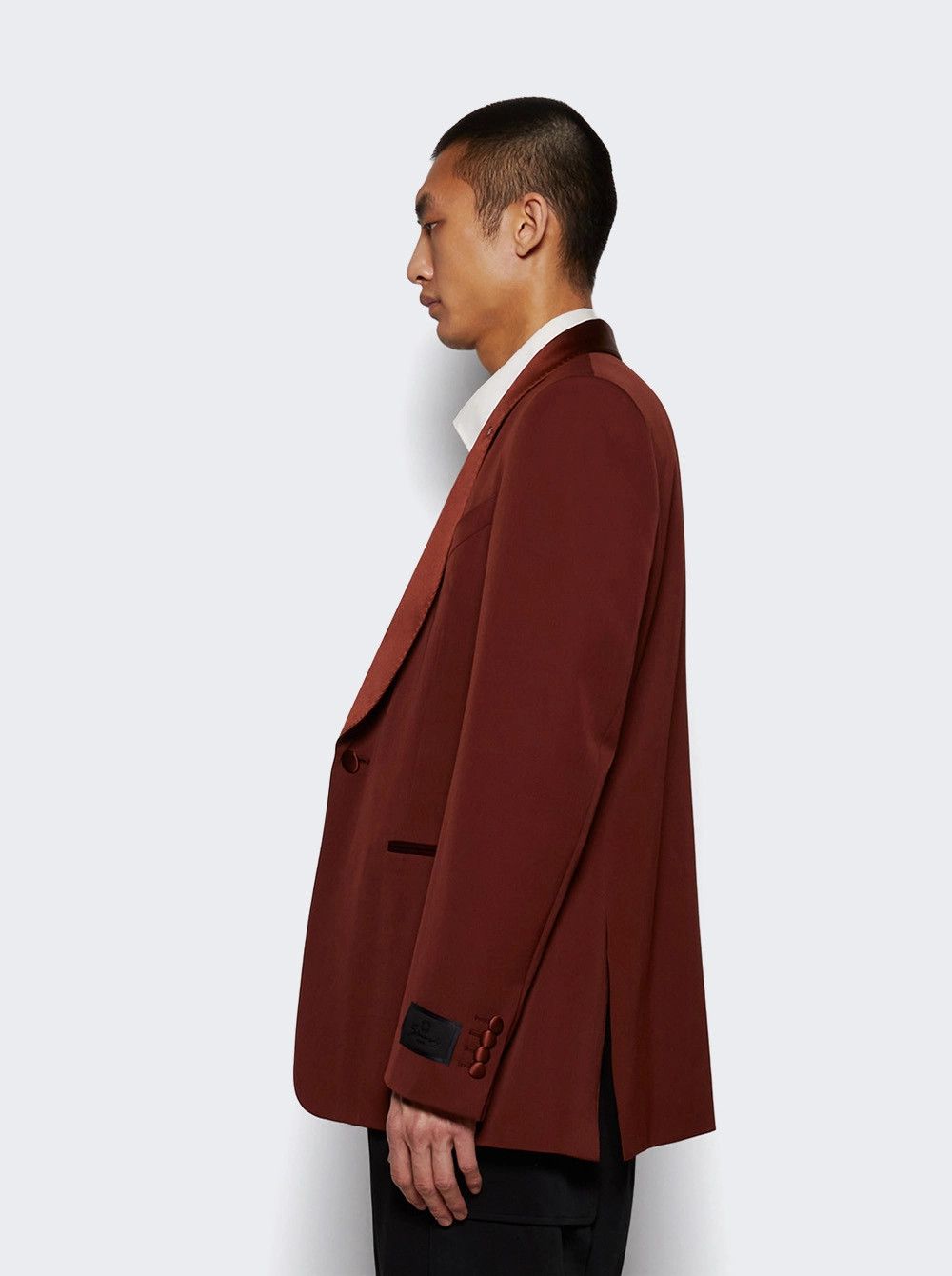 Givenchy o1mle0426 SB Shawl Jacket in Dark Rust Size US XL / EU 56 / 4 - 3 Thumbnail
