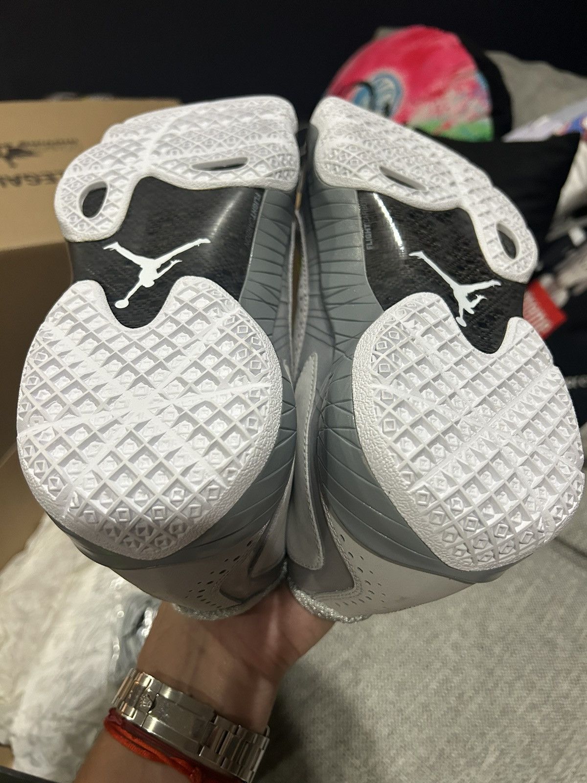 Jordan Brand × Nike × Vintage Jordan 2012 Wolf Grey Size US 10.5 / EU 43-44 - 21 Thumbnail