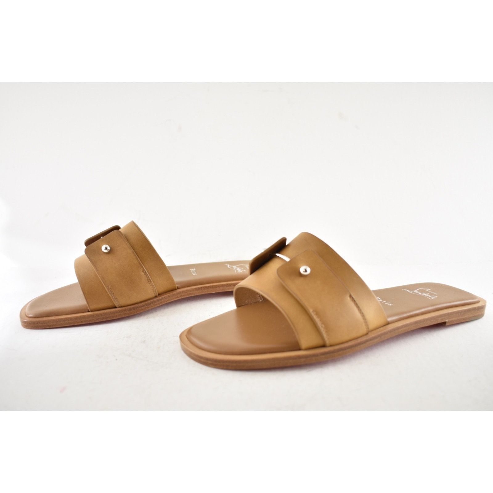 Christian Louboutin Christian Louboutin Chambelimule Flat Tera Brown Sandal 36 Size US 6 / IT 36 - 13 Thumbnail