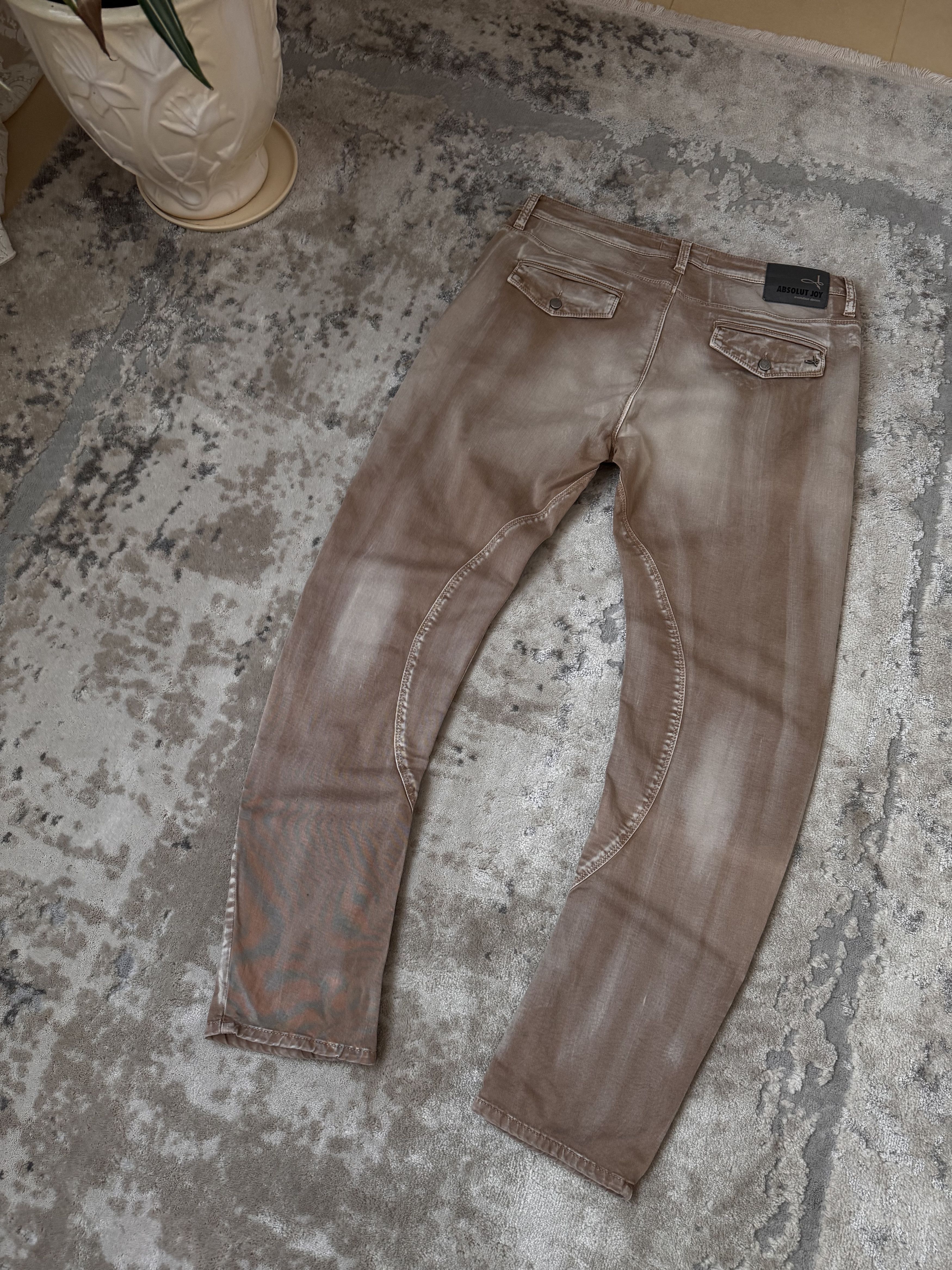 Absolut Joy Vintage Absolut Joy Rare Brown Luxury Italian Denim Jeans Size US 34 / EU 50 - 9 Thumbnail