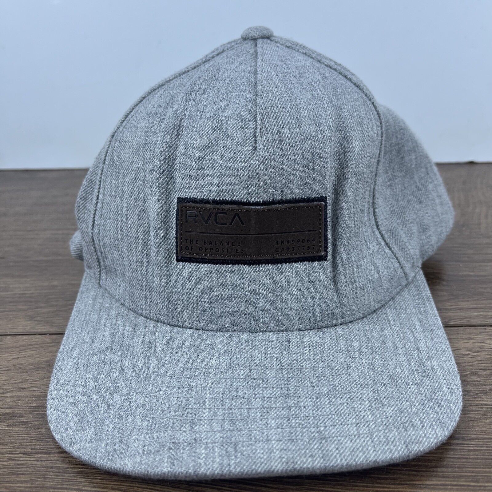 RVCA RVCA Hat RVCA Gray Snapback Hat Gray Hat Adjustable Gray Adu Size ONE SIZE - 3 Thumbnail