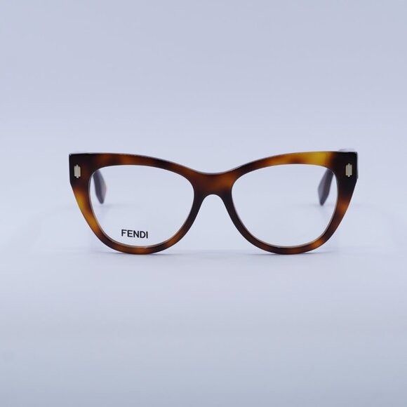 Fendi 🕶️ New Fendi FE50086I 053 Eyeglasses - Shiny Havana Frame Size ONE SIZE - 2 Thumbnail