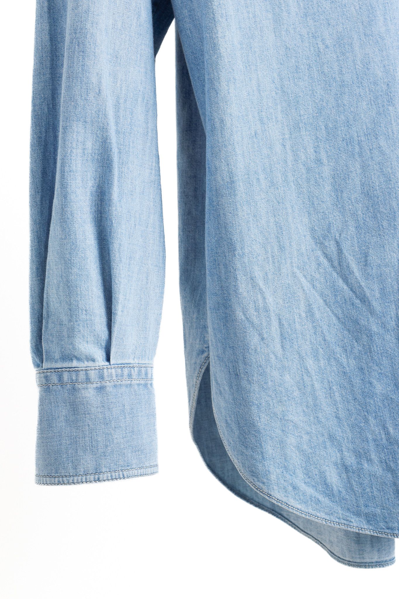 Brunello Cucinelli Brunello Cucinelli SS22 Monili Buttoned Denim Shirt Size XL / US 12-14 / IT 48-50 - 6 Thumbnail