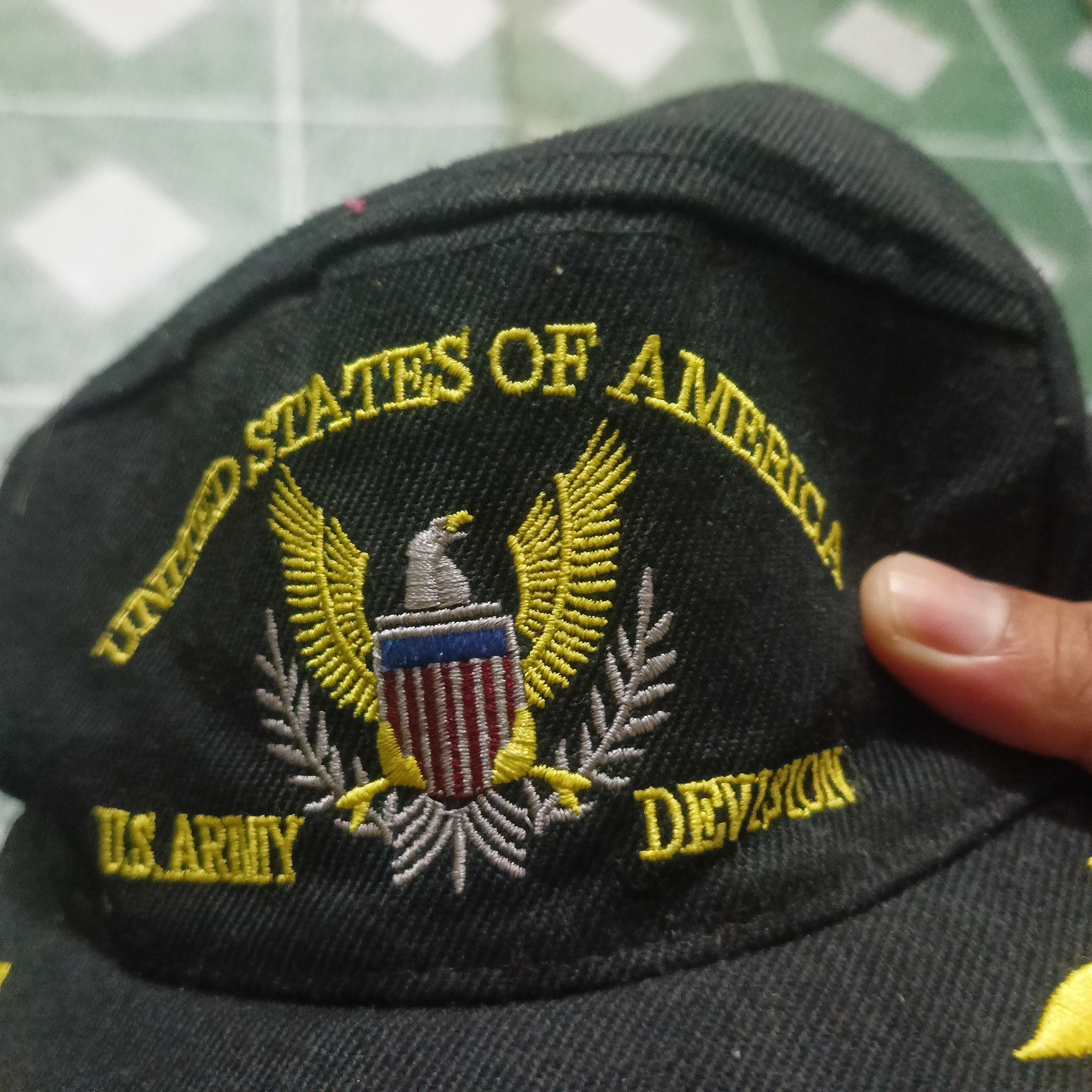 Vintage U.S. Army 7 panel cap hat Size ONE SIZE - 2 Thumbnail