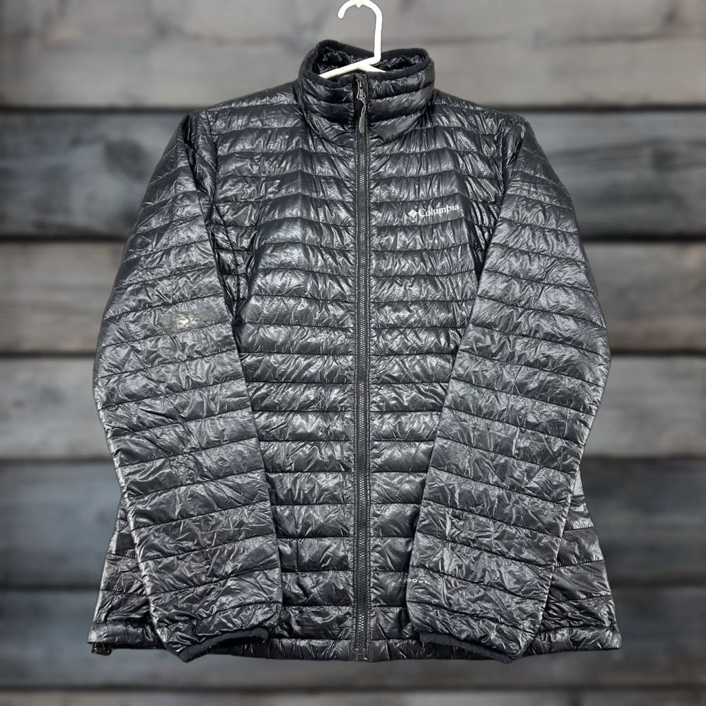Vintage Columbia Jacket Womens M Black Puffer Down Fill Lined Nylon Packable Zip Winter Regular Outdoor Logo Womens Size M / US 6-8 / IT 42-44 - 1 Thumbnail