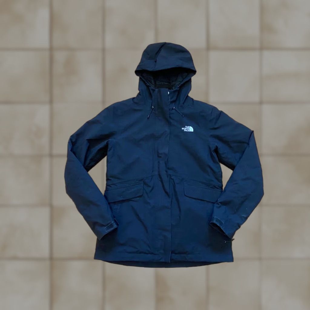 The North Face The North Face Women's Dryvent Jacket Black Hooded Lined Liner Size Medium Size M / US 6-8 / IT 42-44 - 1 Thumbnail