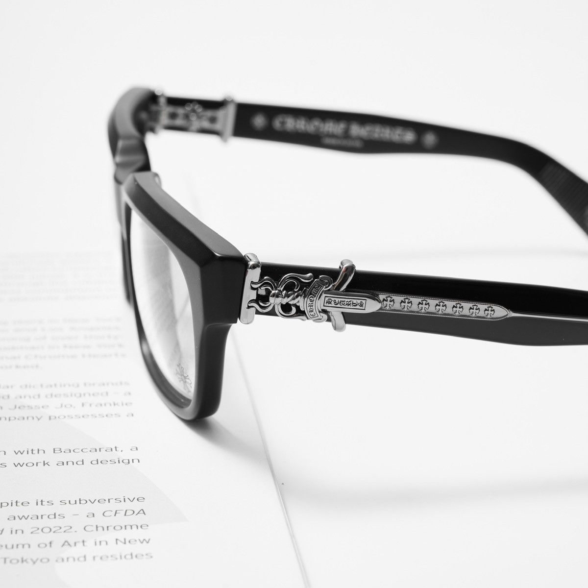Chrome Hearts CHROME HEARTS VAGILLIONAIRE I MATTE BLACK GLASSES Size ONE SIZE - 3 Thumbnail