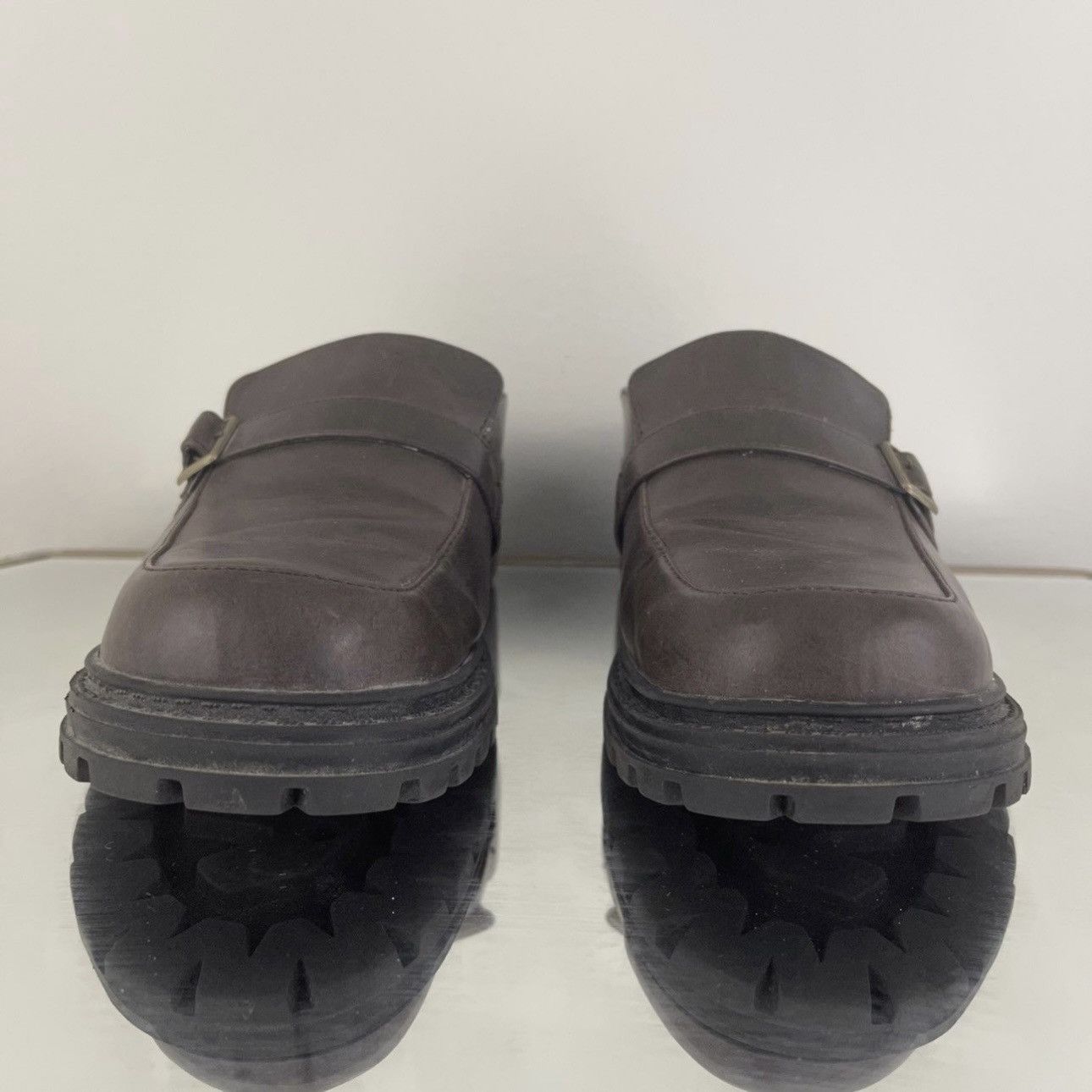 UNIONBAY UNIONBAY Vintage 90s Y2K Brown Faux Leather Slip On Loafers Size US 7.5 / IT 37.5 - 7 Thumbnail