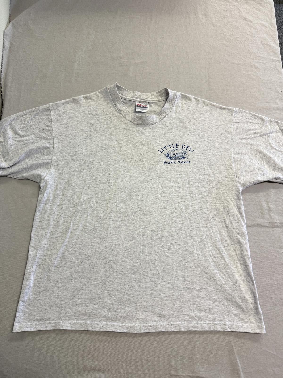 Hanes T-shirt Little Deli Austin Texas Sandwich & Pizzeria XL Size US XL / EU 56 / 4 - 2 Thumbnail