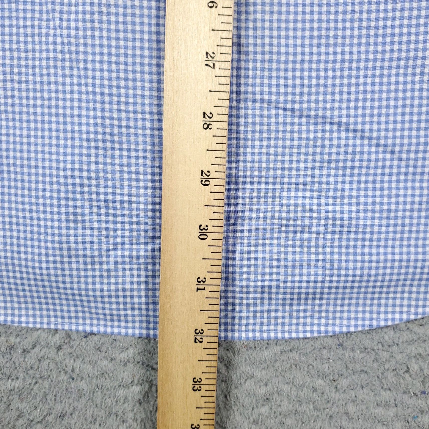 Ralph Lauren Ralph Lauren Dress Shirt Mens Size 17 Blue Check Long Sleeve Button-Down Size 46R - 6 Thumbnail