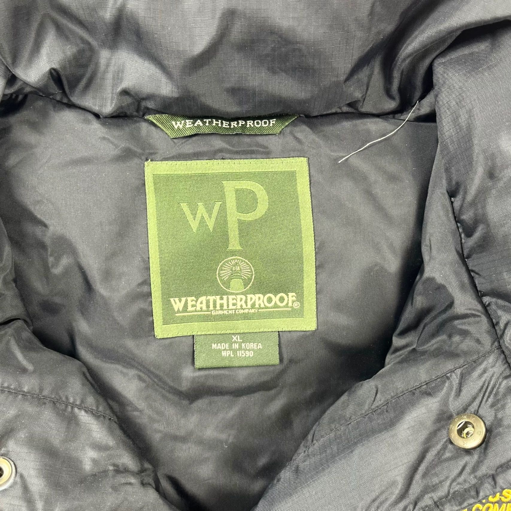 Weatherproof Weatherproof Jared Kushner x Trump Men's Puffer Vest XL Black Down Nylon Puffer Vest with Zipped Pockets Logo Mens Size US XL / EU 56 / 4 - 2 Thumbnail